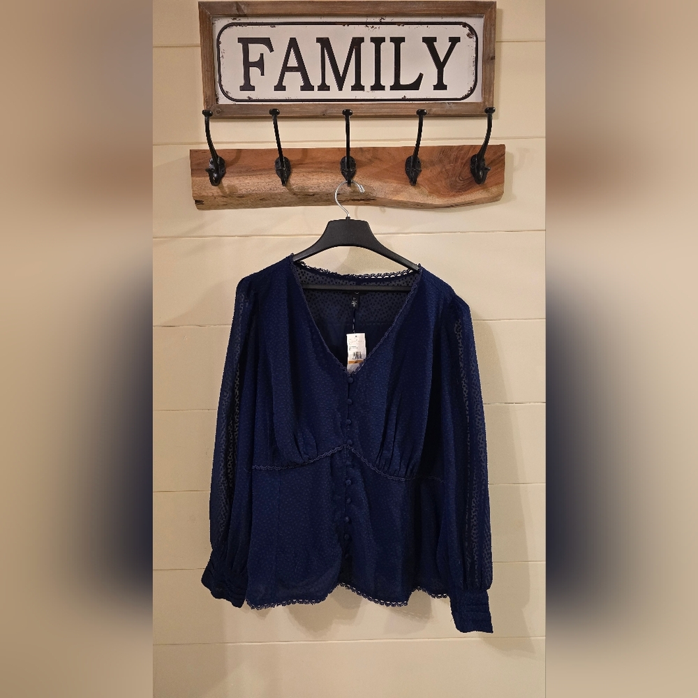 Jessica Simpson Beautiful Blue Blouse